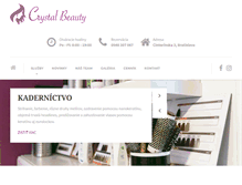 Tablet Screenshot of crystalbeauty.sk